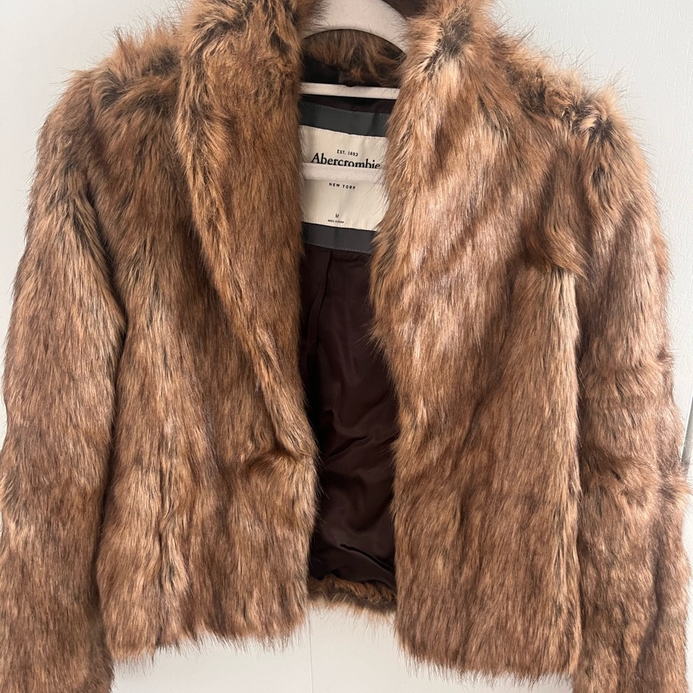 Abercrombie & Fitch Faux Fur Jacket